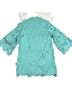 J.Marie 100% Polyester 100% Cotton Floral Blue Green Multi Color Cocktail Dress Size S - photo 2