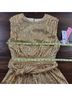 LDT 94% Polyester 6% Spandex 100% Polyester Gold Cocktail Dress Size 4 - photo 6