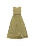 LDT 94% Polyester 6% Spandex 100% Polyester Gold Cocktail Dress Size 4 - photo 2