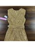 LDT 94% Polyester 6% Spandex 100% Polyester Gold Cocktail Dress Size 4 - photo 10