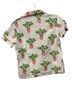 Printfresh 100% Cotton Floral White Green Pink Short Sleeve Button-Down Shirt Size XXS - photo 2