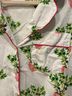 Printfresh 100% Cotton Floral White Green Pink Short Sleeve Button-Down Shirt Size XXS - photo 4