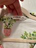 Printfresh 100% Cotton Floral White Green Pink Short Sleeve Button-Down Shirt Size XXS - photo 3