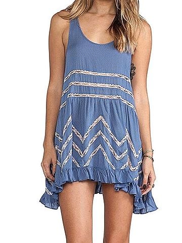 Intimately by Free People Voile And Lace Trapeze Slip Dress Casual Dress (view 1)