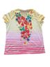 White Stag Floral Stripes Multi Color Short Sleeve Blouse Size XXL - photo 2