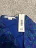 Veronica Beard 100% Silk 100% Polyester 100% Polyester Floral Blue Casual Skirt Size 8 - photo 4