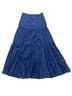 Veronica Beard 100% Silk 100% Polyester 100% Polyester Floral Blue Casual Skirt Size 8 - photo 1