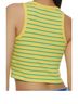 Ambiance Apparel Stripes Yellow Tank Top Size M - photo 2
