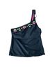 Xhilaration Black Pink Swimsuit Top Size M - photo 1