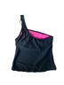 Xhilaration Black Pink Swimsuit Top Size M - photo 2
