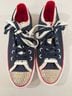 Converse 100% Canvas Red White Blue Sneakers Size 8 - photo 5