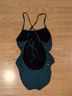 Jolyn 100% Polyester Green Blue One Piece Swimsuit Size 32 - photo 5
