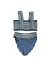 Elysiian Print Blue White Two Piece Swimsuit Size M - photo 2