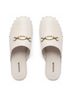 Larroudé 100% Leather Solid Ivory Gold Mule/Clog Size 6 - photo 4