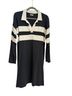 Faherty 100% Cotton Stripes Blue Ivory Casual Dress Size M - photo 1