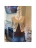 Charlotte Russe Polka Dots Tan Brown Cardigan Size M - photo 3