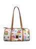 Dooney & Bourke 100% Coated Canvas 50% Leather Floral White Multi Color Leather Shoulder Bag One size - photo 1
