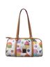 Dooney & Bourke 100% Coated Canvas 50% Leather Floral White Multi Color Leather Shoulder Bag One size - photo 6