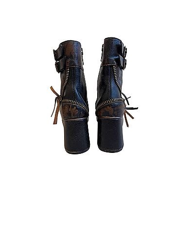 Freebird by Steven (Zombi) Brown Open-Toe Zippered Ankle Boot Boots (view 2)