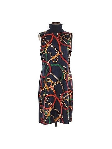 Ralph Lauren Equestrian Horse Bit Chain Bodycon Casual Dress (view 1)