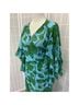 CAbi 100% Polyester Floral Blue Green Casual Dress Size M - photo 4