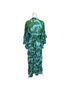 CAbi 100% Polyester Floral Blue Green Casual Dress Size M - photo 3