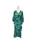 CAbi 100% Polyester Floral Blue Green Casual Dress Size M - photo 2