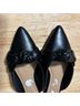 Bamboo Black Flats Size 8 - photo 9