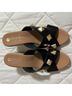 Maypol Black Gold Wedges Size 8 - photo 4