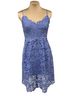 Astr 100% Polyester Floral Blue Cocktail Dress Size M - photo 1