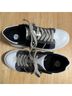 Yellow Box Black White Sneakers Size 7 1/2 - photo 6