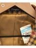 J. McLaughlin Plaid Brown Tan Blazer Size S - photo 3