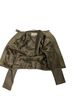 Michael Kors 100% Leather 100% Polyester Green Leather Jacket Size XS - photo 8