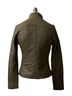 Michael Kors 100% Leather 100% Polyester Green Leather Jacket Size XS - photo 2
