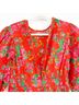 Rhode 100% Cotton Floral Red Cocktail Dress Size XS - photo 8