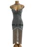 Cider Silver Cocktail Dress Size XS - photo 1