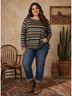 Double D Ranch 100% Polyester Aztec Or Tribal Print Multi Color Long Sleeve Blouse Size XL - photo 6