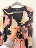 Lulus Floral Black Pink Multi Color Cocktail Dress Size XL - photo 7