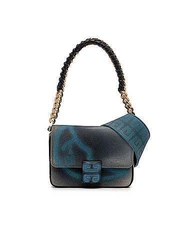 Givenchy Chito Small 4G Graffiti Effect Canvas and Leather Satchel (view 1)