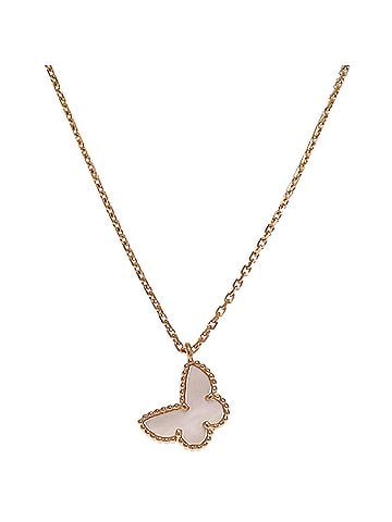 Van Cleef & Arpels Van Cleef & Arpels Sweet Alhambra Papillon Women's Necklace VCARF69300 750 Yellow Gold (view 1)