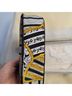 Oscar De La Renta Floral Stripes Black White Yellow Makeup Bag One size - photo 11