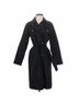 Everlane 100% Cotton 100% Recycled Polyester Black Trenchcoat Size XS - photo 4