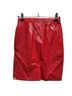 Tannery West 100% Leather Red Leather Skirt Size 4 - photo 2