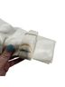 Saks Fifth Avenue 100% Leather Solid Ivory Leather Jacket Size 14 - photo 5