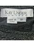 Kay Unger Jacquard Solid Black Cocktail Dress Size 10 - photo 3