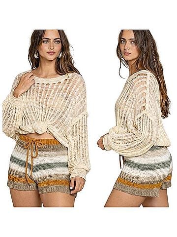 Pol crochet shorts  Shorts (view 2)
