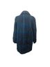 Tailoring Plaid Blue Teal Purple Coat Size M - photo 2