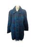 Tailoring Plaid Blue Teal Purple Coat Size M - photo 1