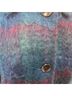 Tailoring Plaid Blue Teal Purple Coat Size M - photo 4