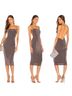 Michael Costello X Revolve Brown Gray Cocktail Dress Size L - photo 1